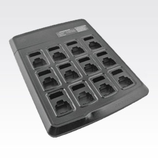 Multi Unit Charger with 12 radio pockets and 12 battery pockets