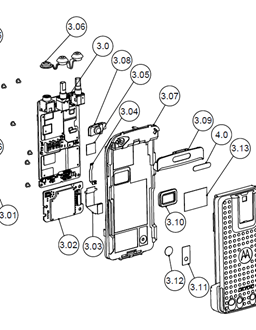 Back Cover KIT 403-527M,4W,LKP,GPS,BT