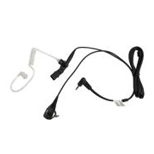 2-Wire Earpiece with combined Mic/PTT and translucent tube, 3.5mm jack