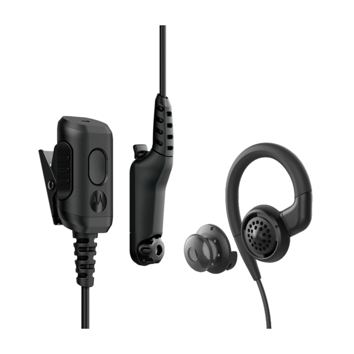 2-Wire Swivel Loud Audio Earpiece with Eartip