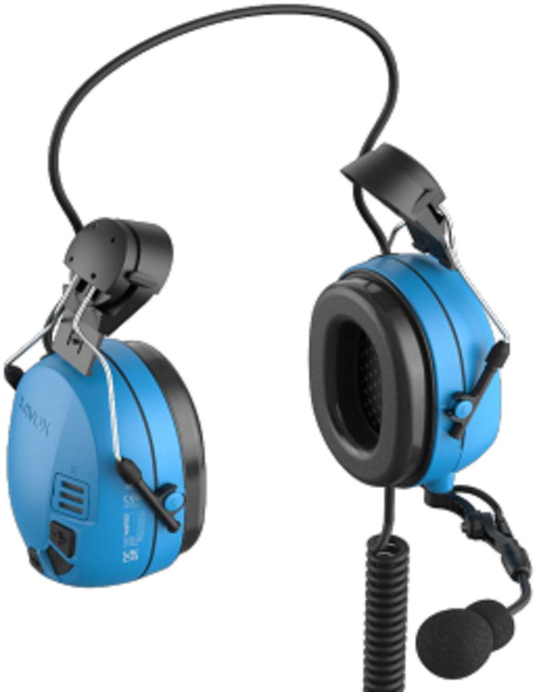 HS750Ex Ambient Sound Control Helmet Attachment Headset with Nexus Jack, IP65, ATEX