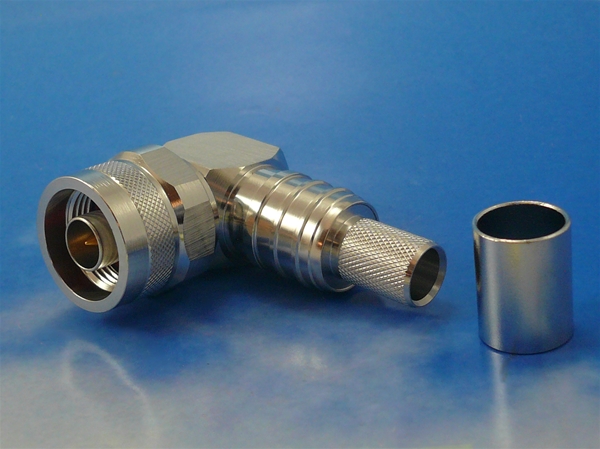 7349EZ-400-NMH-RA-X N male crimp for LMR400 R/A vinkel