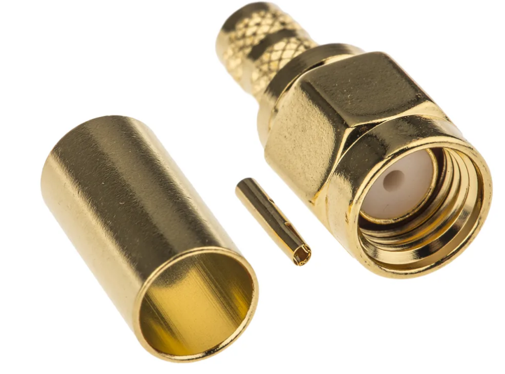 RP SMA-MALE. RG213. Half crimp