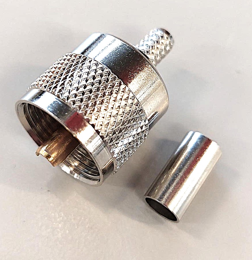 UHF-Male RG58C-U half crimp
