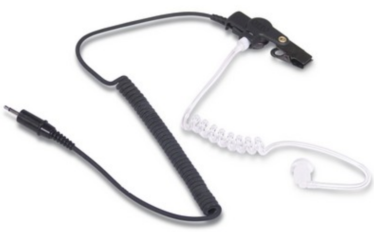 Earphone W/5 In Coil Cord, Acoustic Tube, 3.5MM