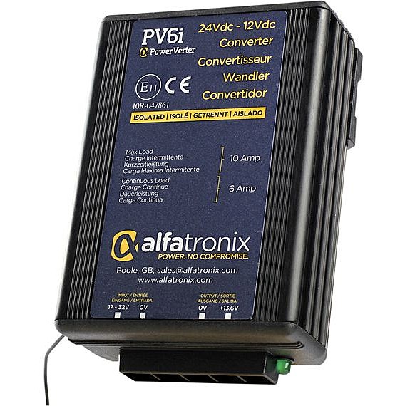 24VDC To 12VDC Voltage Converter 6-10 Amp isolated  PV6i
