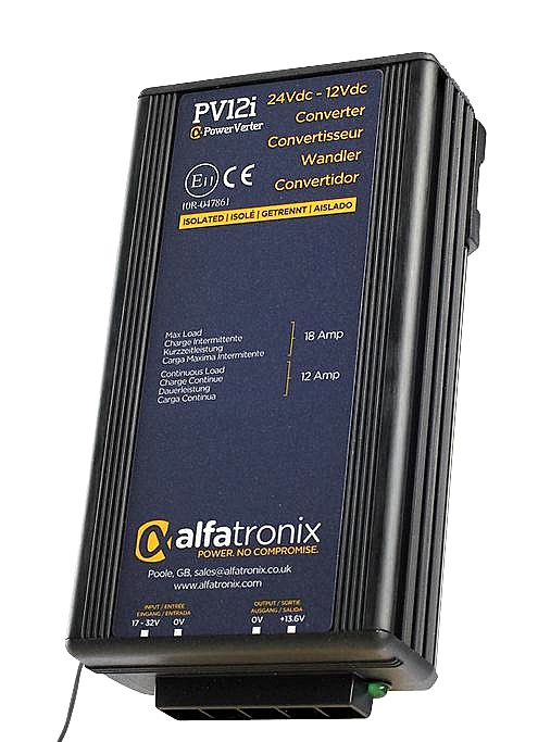 24VDC To 12VDC Voltage Converter 12-18 Amp isolated  PV12i