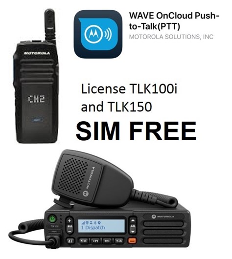 1 YR WAVE PTX RADIO SIM FREE SAFEGUARD SUBSCRIPTION - TLK100 (Subscription with LMR)