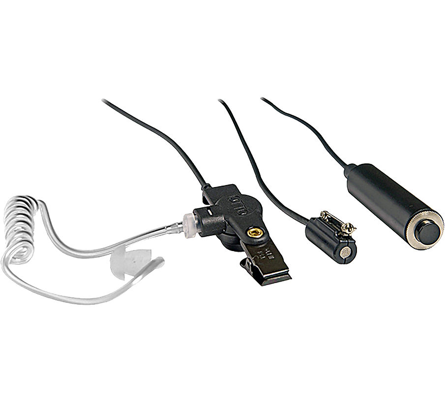 3 Wire Mini Lapel Microphone Professional Surveillance Kit with Heavy Duty Cable, Black